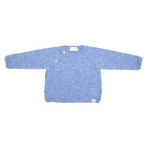 Mėlynas labai aukštos kokybės kašmyro megztinis kūdikiui