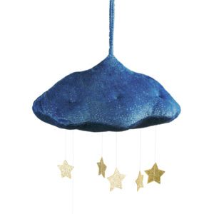 Pakabinamas virš maniežo pika lulu žaislas debesėlis su žvaigždėmis