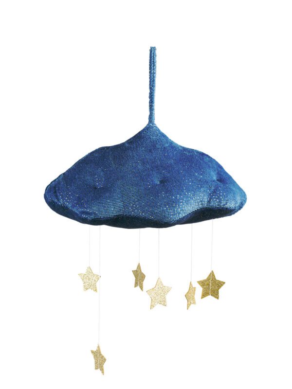 Pakabinamas virš maniežo pika lulu žaislas debesėlis su žvaigždėmis