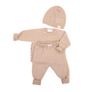 Kreminės spalvos labai aukštos kokybės kašmyro megztinis kūdikiui