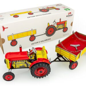 ZETOR prisukamas traktoriaus modelis su pavaromis ir priekaba