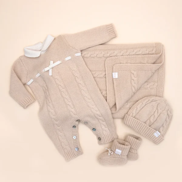 FIRENZE 100% kašmyro romperis kūdikiui – neįtikėtinas švelnumas, kurio nesinorės nusirengti