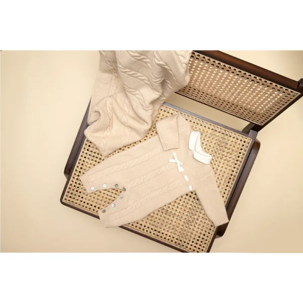 FIRENZE 100% kašmyro romperis kūdikiui – neįtikėtinas švelnumas, kurio nesinorės nusirengti